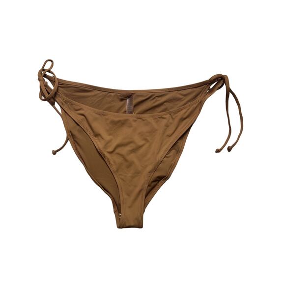 NWT Skims Dippy Tie Swim Bottoms Almond color New with Tags 4x Recycled Material - Picture 1 of 6